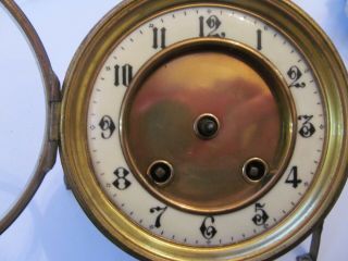 Antique Clock Movement.  Spares marked m.  f.  s in a circle below an eagle 3