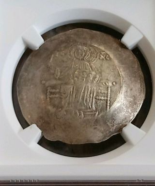 Byzantine Empire John II Aspron Trachy NGC AU Ancient Gold Coin 3