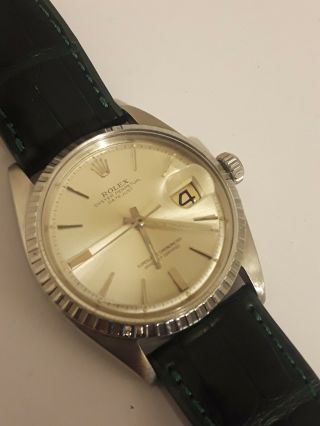 Authentic Rolex Datejust 1603 Stainless Steel Automatic Men 