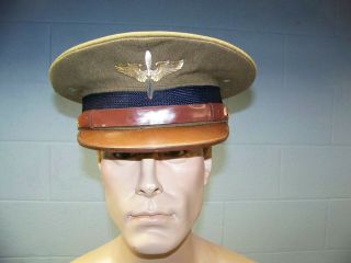 Wwii U.  S.  Army Air Corps Aviation Cadet Service Cap Hat