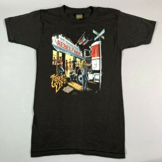 Vtg 3d Emblem Shirt Harley Davidson Truckers Only Good Life Rebel Bar 1988 Nos