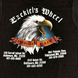 VTG 3D Emblem Shirt Harley Davidson Truckers Only Good Life Rebel Bar 1988 NOS 5