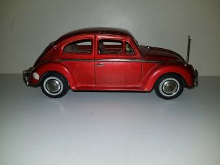 Vintage Bandai Tin Toy Volkswagen Vw Bug Made In Japan