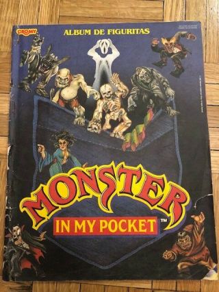 Monster In My Pocket Sticker Album 1992.  Cromy Argentina Edition