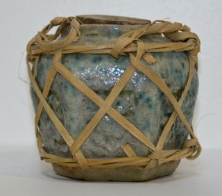 RARE ANTIQUE WHITE HEXAGONAL CHINESE QING SHIWAN STONEWARE GINGER JAR 19TH C. 6