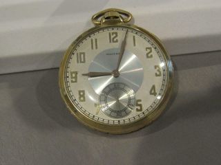 Vintage 10 Kt Gold Filled Waltham Open Face Pocket Watch