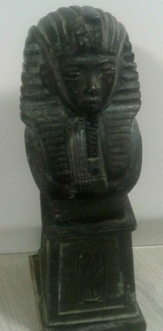 ANCIENT EGYPTIAN statue TUT king pharaoh bust figurine stone carving sculpture 2