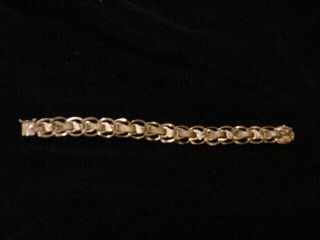 Uniquely Elegant Vintage 14K Yellow Gold Charm Bracelet - Weight 19.  60 Grams 7