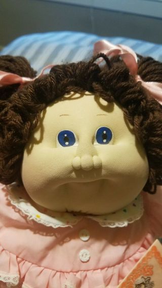 Cabbage Patch Doll - antique fabric body/head,  signatures,  paperwork 2