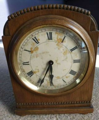 H A C Wurttemberg Vintage Mantle Wind - Up Clock,  Germany,  Running