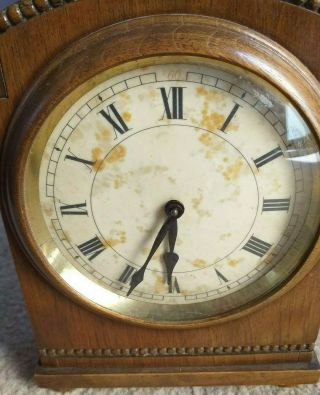 H A C Wurttemberg Vintage Mantle Wind - up Clock,  Germany,  Running 8