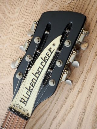 1977 Rickenbacker 450/12 Vintage 12 String Electric Guitar Jetglo w/ Case 10