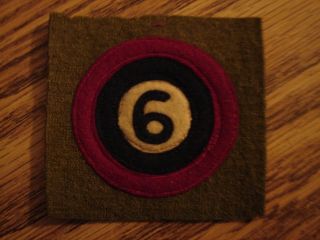 Ww1 Us Army Aviation 6th Aero Squadron Wool Shoulder Patch