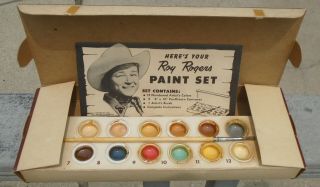 1954 Roy Rogers Paint by Numbers Paint Set - Complete/Unused - LOOK 3