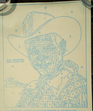 1954 Roy Rogers Paint by Numbers Paint Set - Complete/Unused - LOOK 6