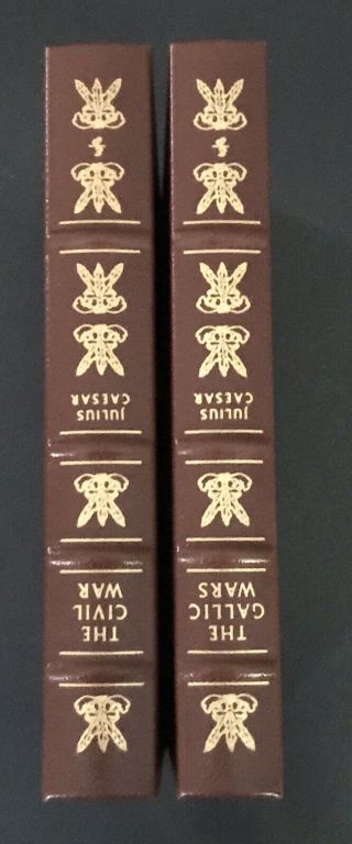 Civil War And Gallic Wars Written By Julius Caesar Himself In 2 Easton Press Vol