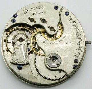 Vintage Elgin Cal.  Grade 4 15 Jewel 16s Pocket Watch Movement For Repair
