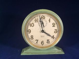 Antique Westclox Green Big Ben Alarm Clock - Pat 