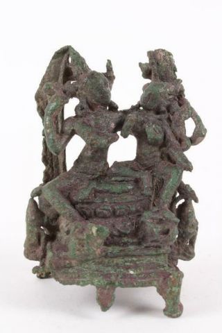 Ancient Pala Period Bronze Statue (11 - 12th Century) - - Shiva And Parvati
