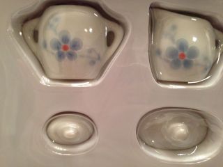 Vintage Porcelain Tea Set 41 Piece Candles Napkins Strombecker Manley Quest 5
