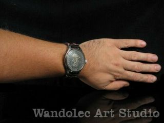 ROLEX Vintage Men ' s Wrist Watch Mechanical Black Noble Design Mens Wristwatch 12
