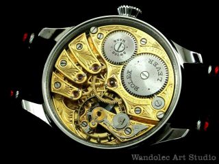 ROLEX Vintage Men ' s Wrist Watch Mechanical Black Noble Design Mens Wristwatch 6