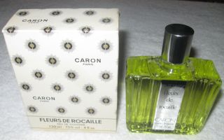 Vintage Caron Fleurs De Rocaille Cologne Bottle/box 4 Oz 120 Ml Full/sealed