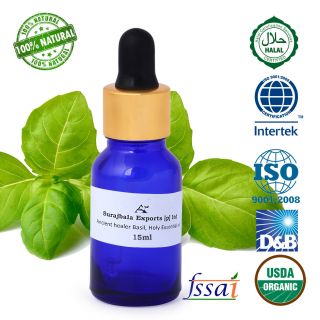 Ancient Healer 100 Natural Basil,  Holy Essential Oil