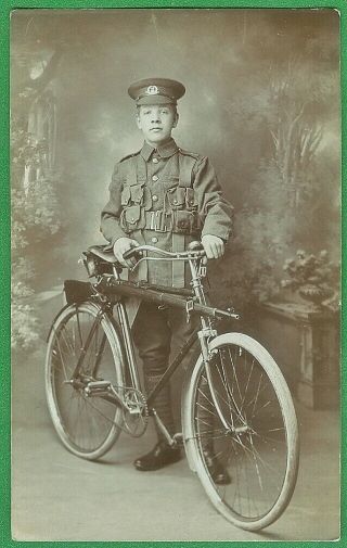 6th Cyclist Battalion,  Norfolk Regiment Postcard Military Army Corps County RPPC 2