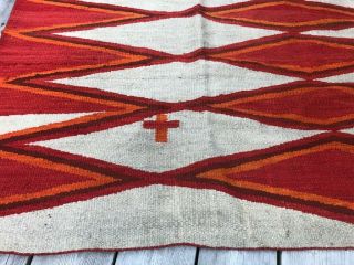 Antique Navajo Rug Blanket Native American Southwest Textile 73 