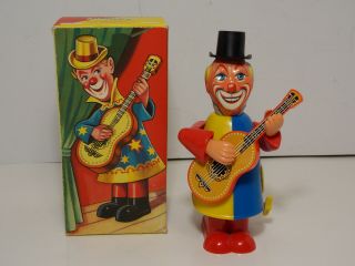 Vintage Kohler West German Tin Litho Windup Musical Clown