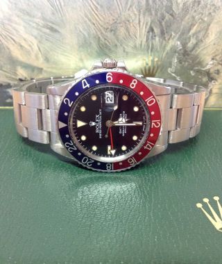 Rolex GMT Master 16750 Pepsi Bezel Manufactured In 1985 COMPLETE 2