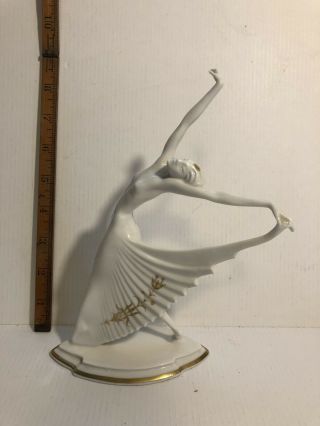 K Tutter Art Deco Ballerina Figure Hutschenreuther Selb