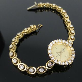 Vintage Universal Geneva 2.  30ct Diamond & 18k Yellow Gold Lady’s Watch