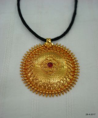 Vintage Antique 20kt Gold Necklace Pendant Handmade Jewelry