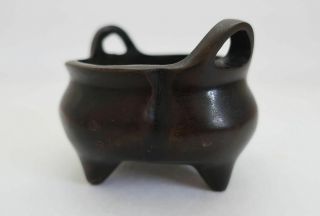 Antique Chinese Bronze Incense Burner Censer with Mark 3