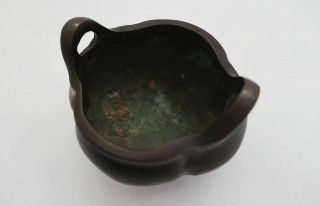 Antique Chinese Bronze Incense Burner Censer with Mark 6
