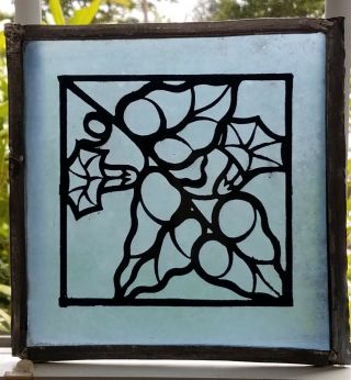 Gothic Fired Leaded Stained Glass Suncatcher,  Corning Ny Area Church