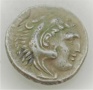 Ancient Greek Ar Silver Drachm Coin Alexander The Great
