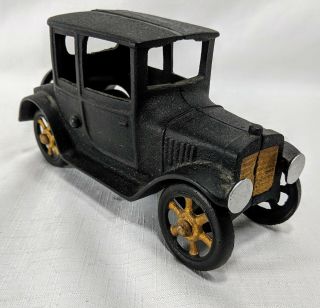 Vintage Model Cast Iron Antique Car Metal Toy Ford Model T Black