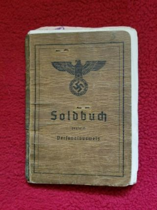 Wwii Soldbuch 1st Army Grenadier