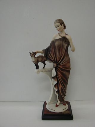 Armani Figurine Danielle With Cat Damina W/ Gatto