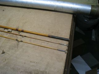 Vintage 3 Piece Payne Bamboo Fly Rod 7 1/2 FT (2) Tip Ends - Un - fished 6