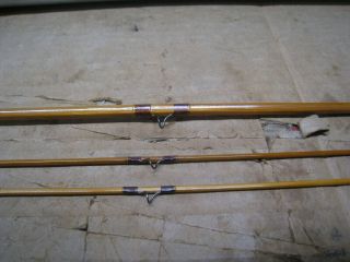Vintage 3 Piece Payne Bamboo Fly Rod 7 1/2 FT (2) Tip Ends - Un - fished 7