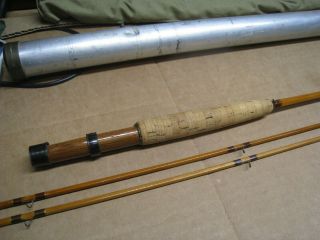 Vintage 3 Piece Payne Bamboo Fly Rod 7 1/2 FT (2) Tip Ends - Un - fished 8