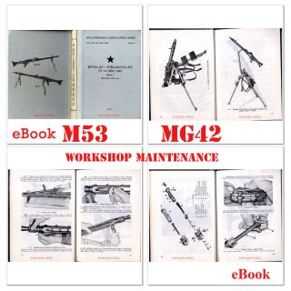 71 Pdf Files Mg42 Ww2 Book Workshop Maintenance Repair Mg - 42 M53 Yugoslavia
