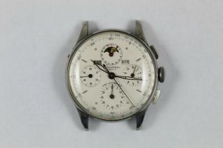 Vintage Universal Geneve Tri - Compax Chronograph Wristwatch Ref 22502 Cal 287