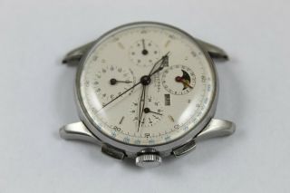 Vintage Universal Geneve Tri - Compax Chronograph Wristwatch Ref 22502 Cal 287 2
