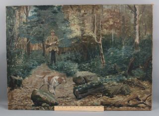 Antique American Illustration Bird Dog Hunting Oil Paintings aft.  Arthur B Frost 8
