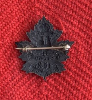 Canada WWI Great War Collar Badge 143rd Battalion Bantams Victoria BC 2